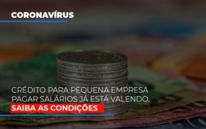 Credito Para Pequena Empresa Pagar Salarios Ja Esta Valendo - Notícias e Artigos Contábeis