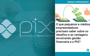 O Que Pequenos E Medios Empreendedores Precisam Saber Sobre Os Desafios E As Vantagens Envolvendo Gestao Financeira E O Pix  - Lancei Contabilidade - Escritório Contábil no Rio de Janeiro/RJ