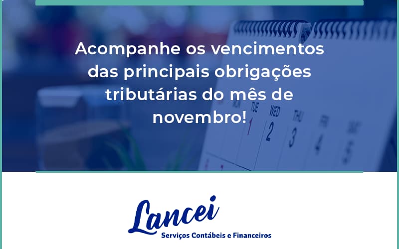 Acompanhe Os Vencimentos Lancei - Lancei Contabilidade - Escritório Contábil no Rio de Janeiro/RJ